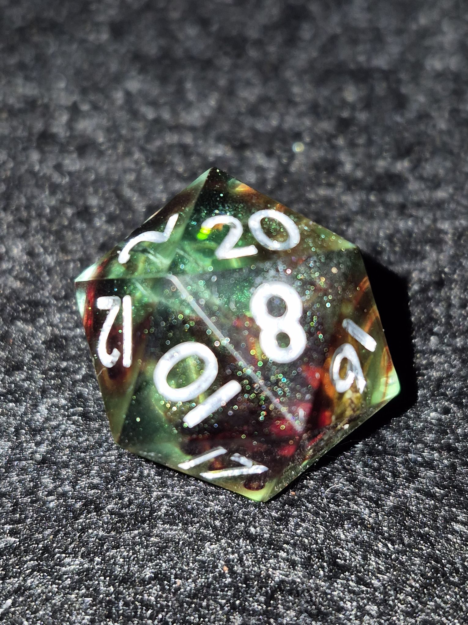 Sanguine Jade Chonk dice set, image 1 of 3
