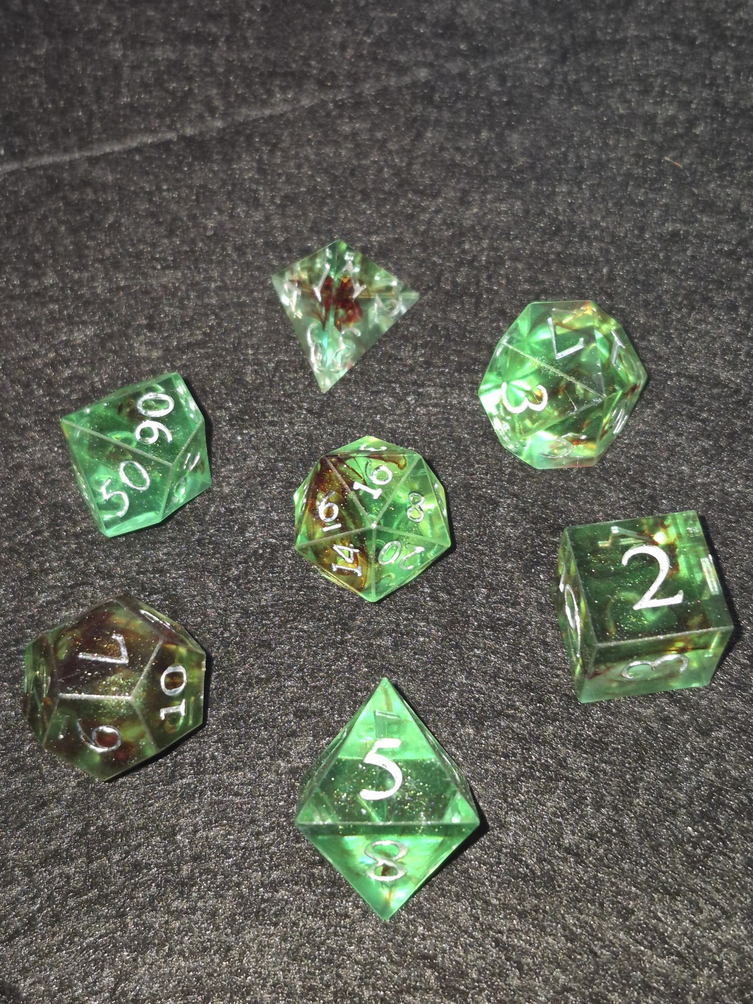 Sanguine Jade dice set, image 1 of 4